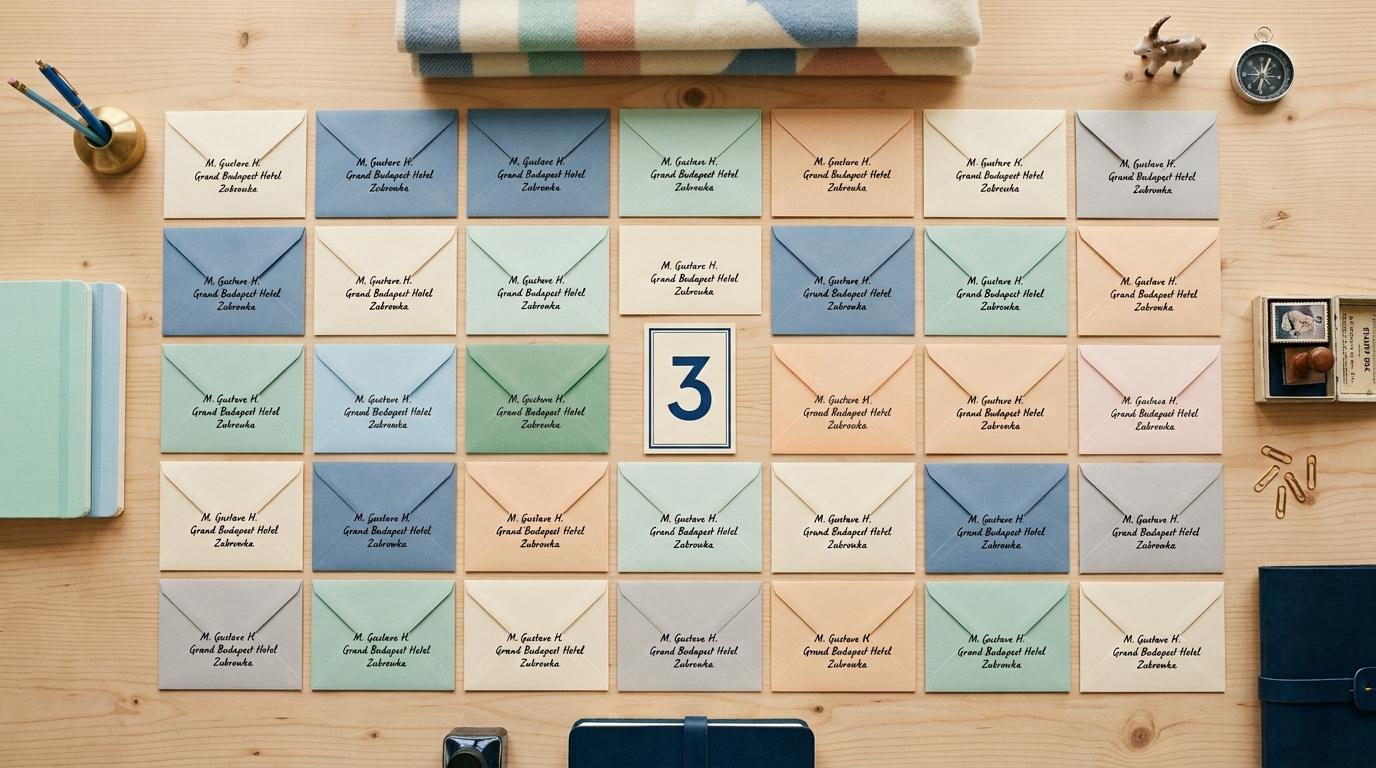 a desk buried in meeting-request envelopes